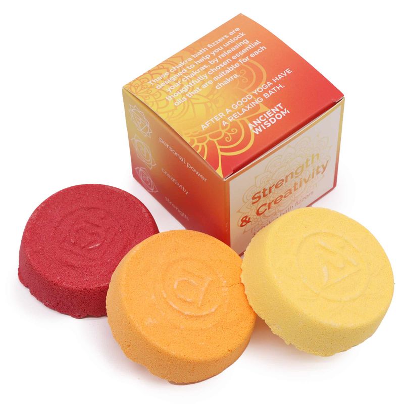 Chakra Brusande Badtablett - Litet Paket - Styrka & Kreativitet