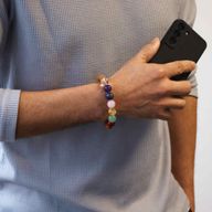 Sju Chakra Armband av Cederträ