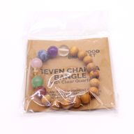 Sju Chakra Armband av Cederträ