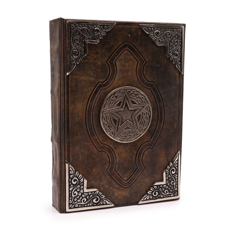 Stor Brun Anteckningsbok - Pentagon i Zink (26x18cm) - 200 sidor