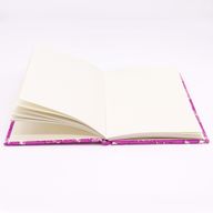 Bomullsbundna Anteckningsböcker (20x15cm) - Rosa-lila med Antikt mönster