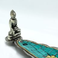 Tibetansk Dekorativ Rökelsehållare - Lång Buddha-Löv