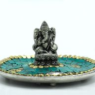 Tibetansk Dekorativ Rökelsehållare till Koner & Pinnar - Ganesh-Platta