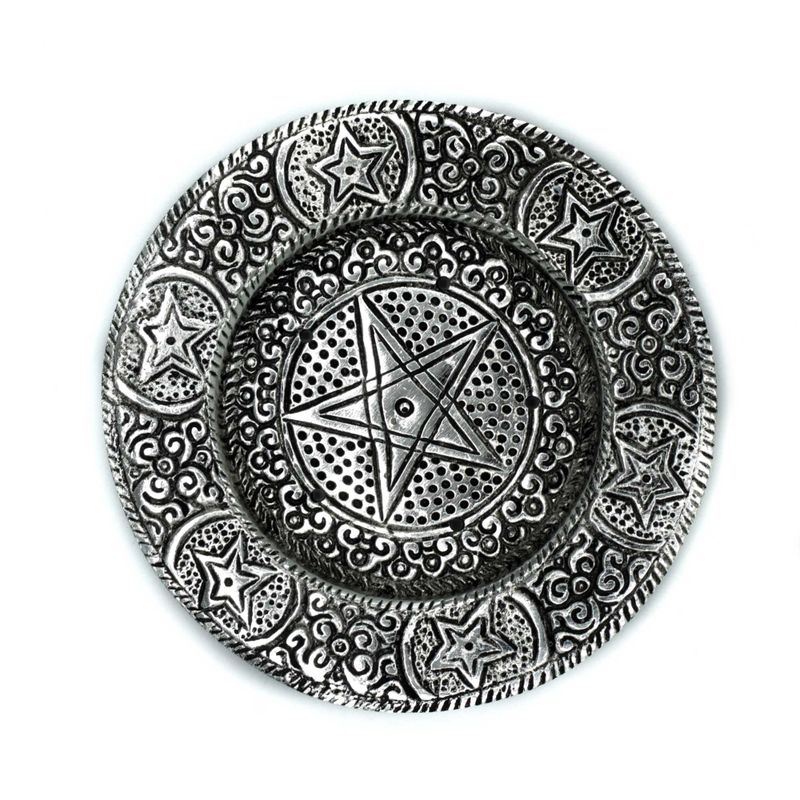 Rökelsehållare i Polerat Aluminium - Pentagon 11.5cm