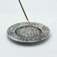 Rökelsehållare i Polerat Aluminium - Pentagon 11.5cm