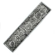 Lång Rökelsehållare i Polerat Aluminium - Chakra 23cm