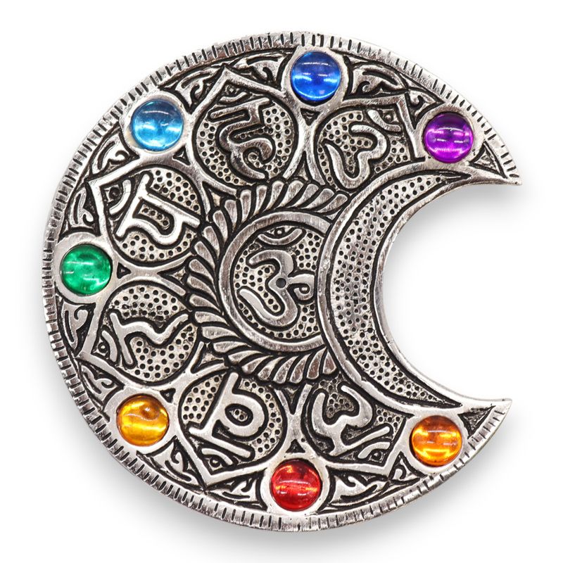 Rökelsehållare - Sju Chakra Måne 11.5cm