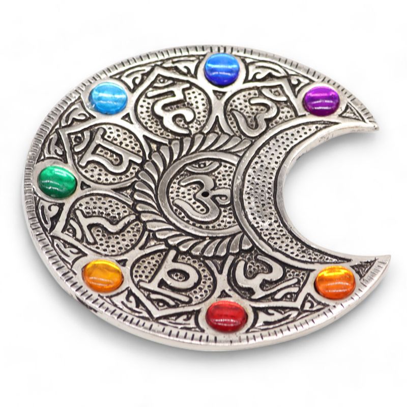 Rökelsehållare - Sju Chakra Måne 11.5cm