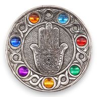 Rökelsehållare - Sju Chakra Hamsa 11.5cm