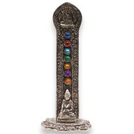 Rökelsehållare - Sju Chakra Torn med Buddha 16x6x7cm