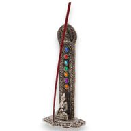 Rökelsehållare - Sju Chakra Torn med Buddha 16x6x7cm
