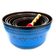 Stort Set med Sju Klangskålar - Chakra (19.5-35cm)