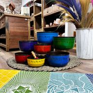 Stort Set med Sju Klangskålar - Chakra (19.5-35cm)