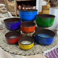 Stort Set med Sju Klangskålar - Chakra (19.5-35cm)