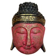 Dekorativ Buddhahuvud - 25cm - Rött Skimmer