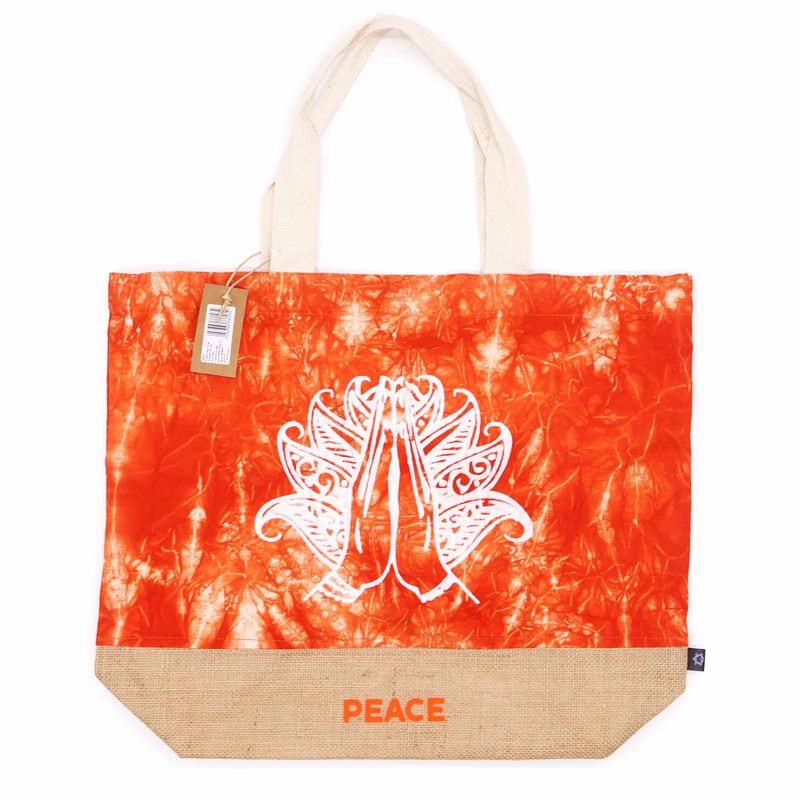 Helt Naturlig Väska - Orange - Namaste Hand - Fred