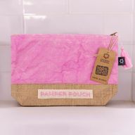 Necessär av Jute och Bomull - Rosa & Lila