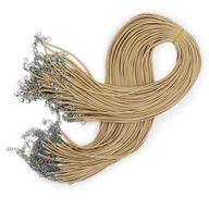 Paket med Vaxade Snören till Hängen - 2mm x 55cm - Blandade - Brun 117