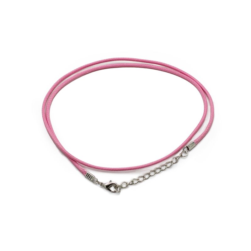 Paket med Vaxade Snören till Hängen - 2mm x 55cm - Blandade - Rosa 102