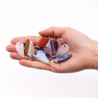Ädelstenshängen - Ängelvingar (12 stycken) 28x15mm