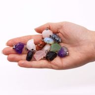 Ädelstenshängen - Mini-skallar (12 stycken) 20x15mm