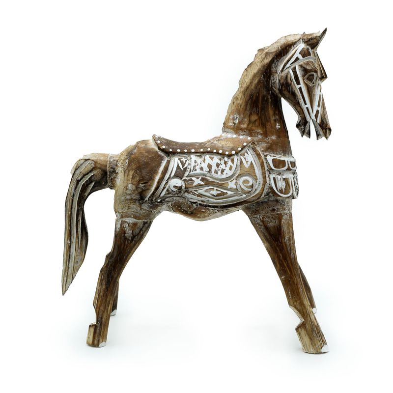 Stor Antik Häst 32 cm