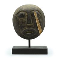Timor Tribal Dekorativ Mask - Antik 27x20 cm
