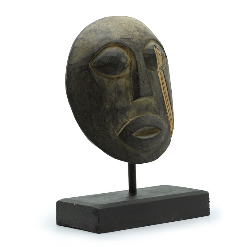 Timor Tribal Dekorativ Mask - Antik 27x20 cm