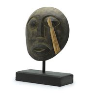 Timor Tribal Dekorativ Mask - Antik 27x20 cm