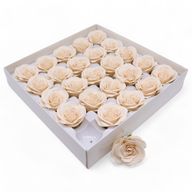 Tvålblommor till Hantverk - Stor (7-Skikt) Vintage Ros - Elfenben