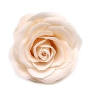 Tvålblommor till Hantverk - Stor (7-Skikt) Vintage Ros - Elfenben