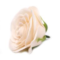 Tvålblommor till Hantverk - Stor (7-Skikt) Vintage Ros - Elfenben