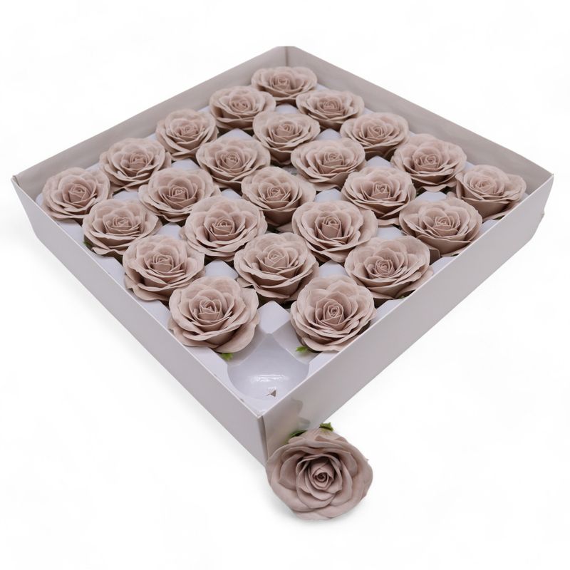 Tvålblommor till Hantverk - Stor (7-Skikt) Vintage Ros - Beige
