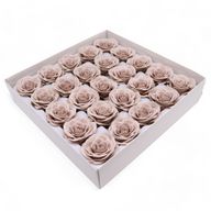 Tvålblommor till Hantverk - Stor (7-Skikt) Vintage Ros - Beige