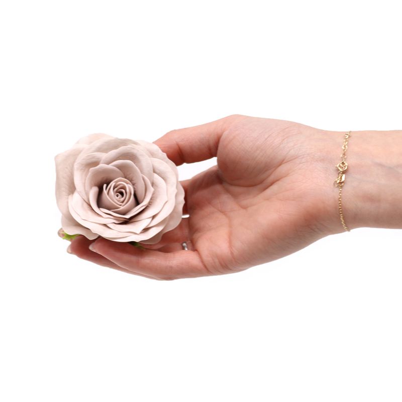 Tvålblommor till Hantverk - Stor (7-Skikt) Vintage Ros - Beige