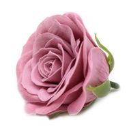 Tvålblommor till Hantverk - Stor (7-Skikt) Vintage Ros - Lila