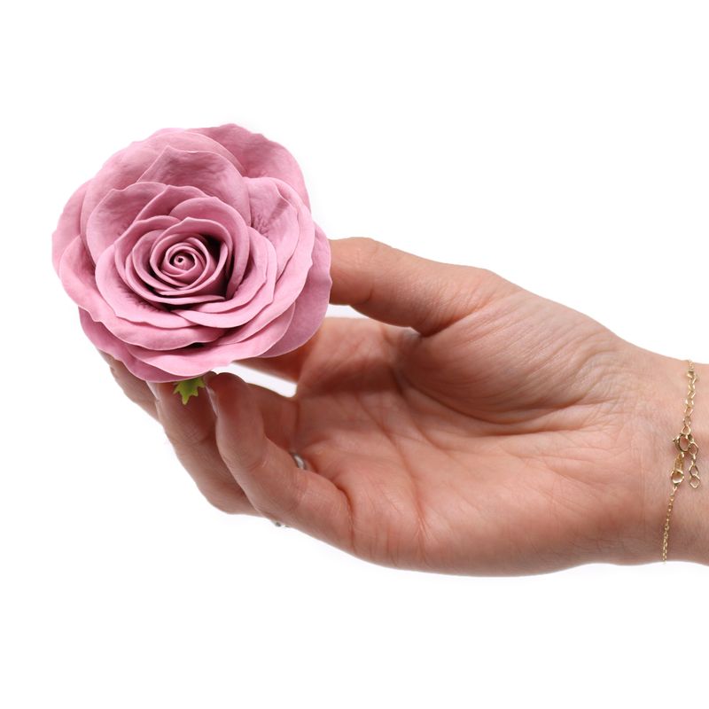 Tvålblommor till Hantverk - Stor (7-Skikt) Vintage Ros - Lila