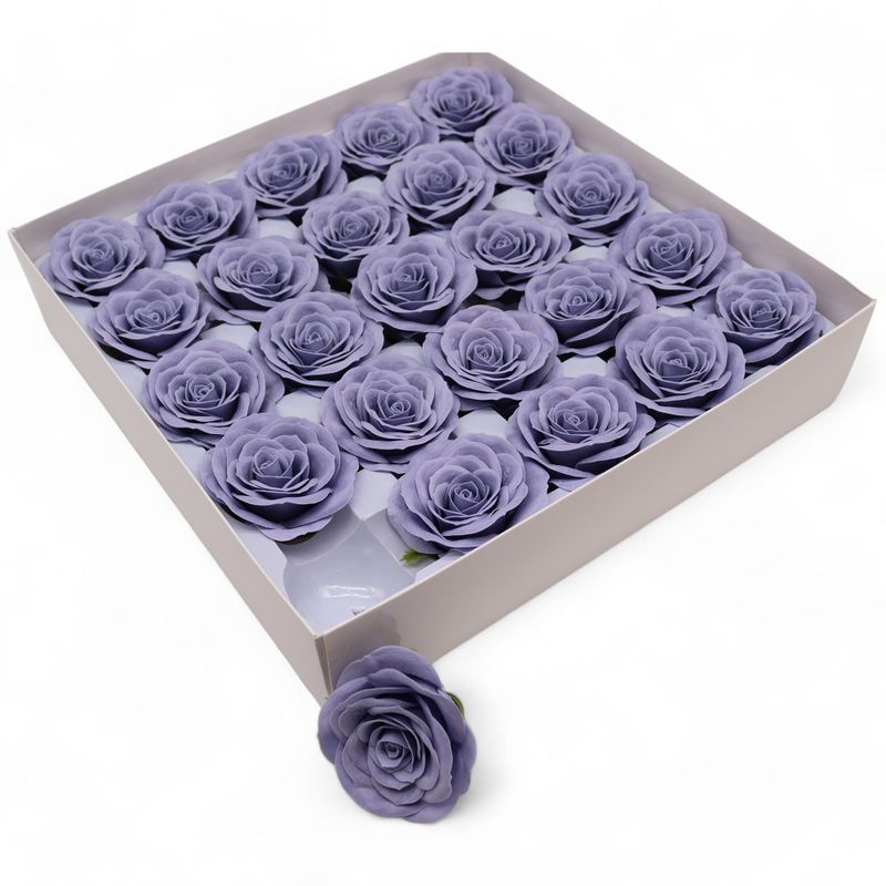 Tvålblommor till Hantverk - Stor (7-Skikt) Vintage Ros - Blå