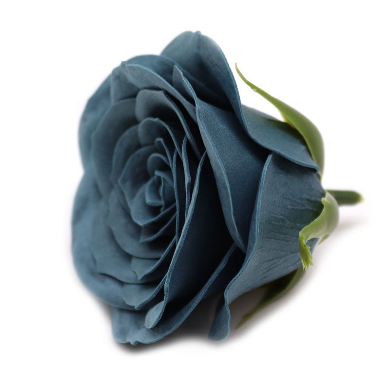 Tvålblommor till Hantverk - Stor (7-Skikt) Vintage Ros - Blågrön