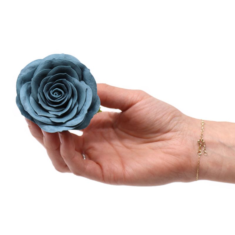 Tvålblommor till Hantverk - Stor (7-Skikt) Vintage Ros - Blågrön