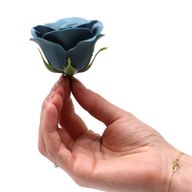 Tvålblommor till Hantverk - Stor (7-Skikt) Vintage Ros - Blågrön