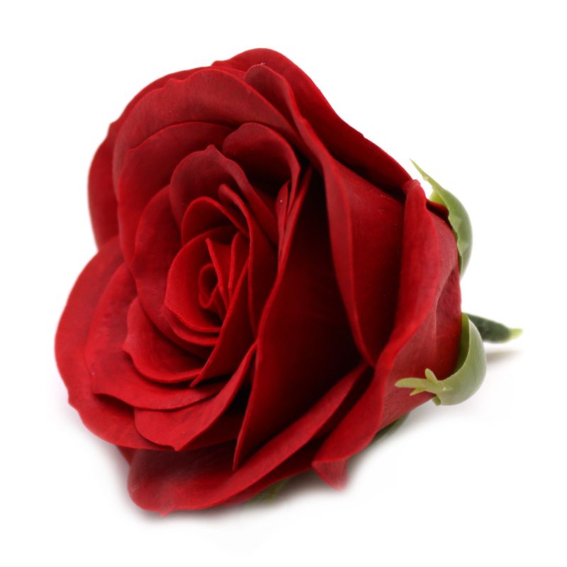 Tvålblommor till Hantverk - Stor (7-Skikt) Vintage Ros - Vinröd