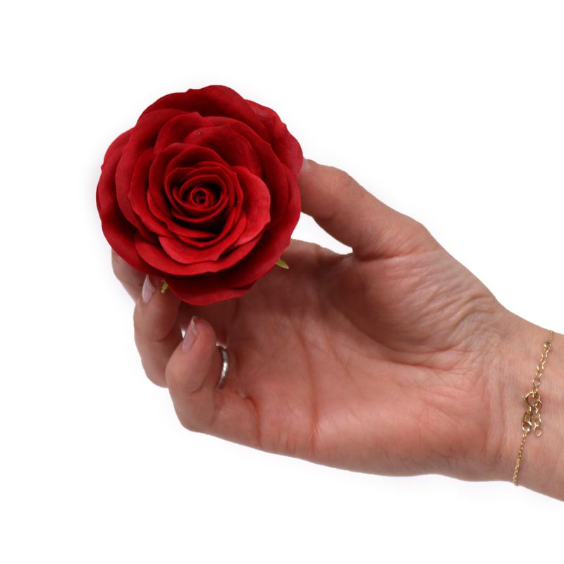 Tvålblommor till Hantverk - Stor (7-Skikt) Vintage Ros - Vinröd