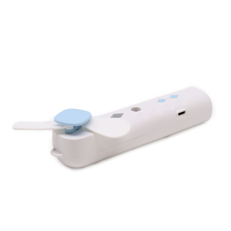 Vit Nano Mist Ansiktsfläkt & Spray - USB-laddningsbar