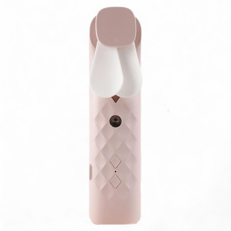 Rosa Nano Mist Ansiktsfläkt & Spray - USB-laddningsbar