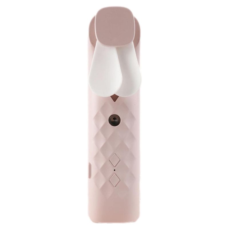 Rosa Nano Mist Ansiktsfläkt & Spray - USB-laddningsbar