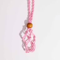 Halsbandssnöre till Kristaller & Ädelstenar 45cm - Rosa