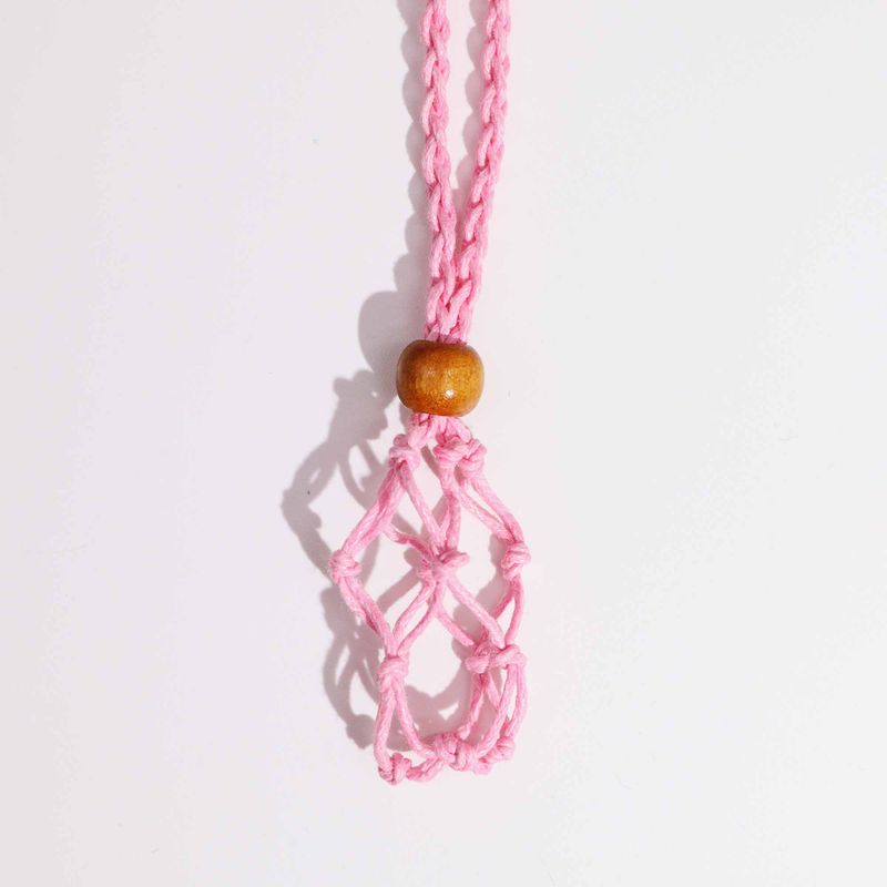 Halsbandssnöre till Kristaller & Ädelstenar 45cm - Rosa