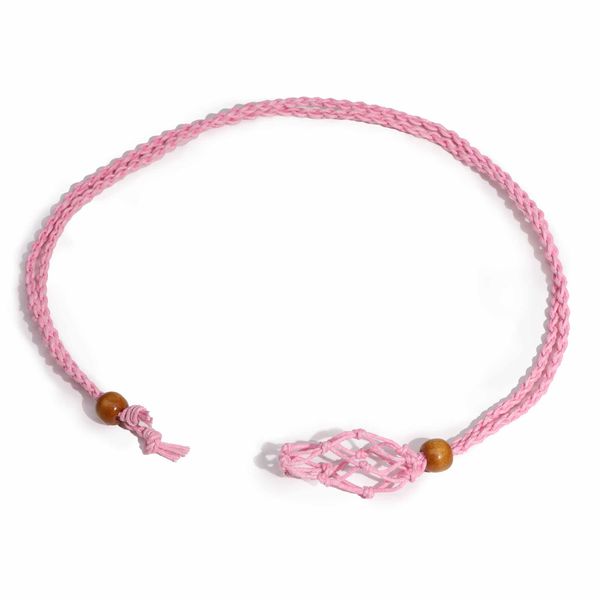 Halsbandssnöre till Kristaller & Ädelstenar 45cm - Rosa