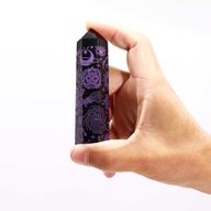 Stav av Svart Obsidian (ca 60-70g 9cm) - Mystisk Berättelse - Djup Lila